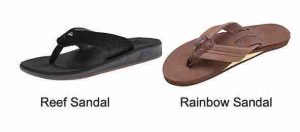 Reef vs Rainbow Sandals
