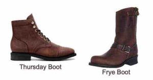 Thursday Boots vs Frye